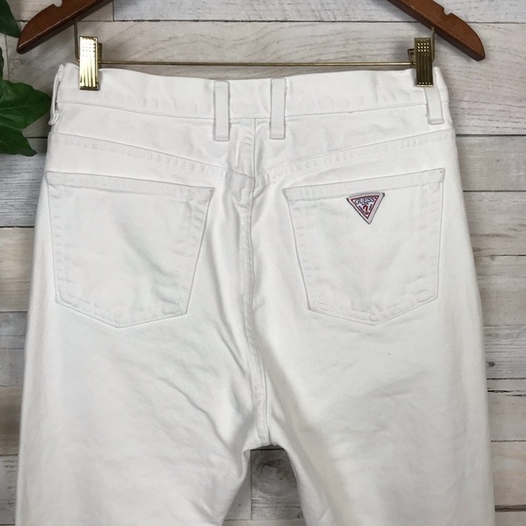 Guess Original Fit 050 Narrow Leg White Jeans 32 - Picture 4 of 7